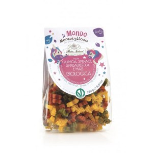 Sachet de pâtes en forme de licorne sans gluten bio et vegan - Pasta Natura