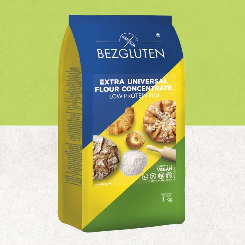 Farine sans gluten faible teneur en protéines pcu - Bezgluten