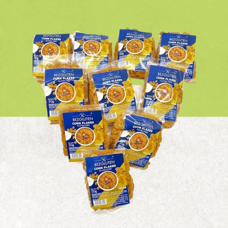 Lot de 10 sachets corn-flakes sans gluten Bezgluten