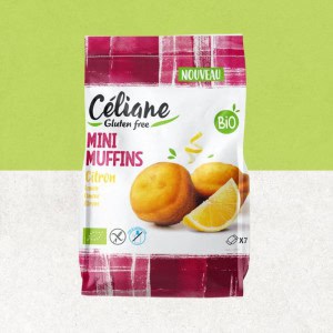 Sachet de Mini muffins au citron sans gluten - Céliane