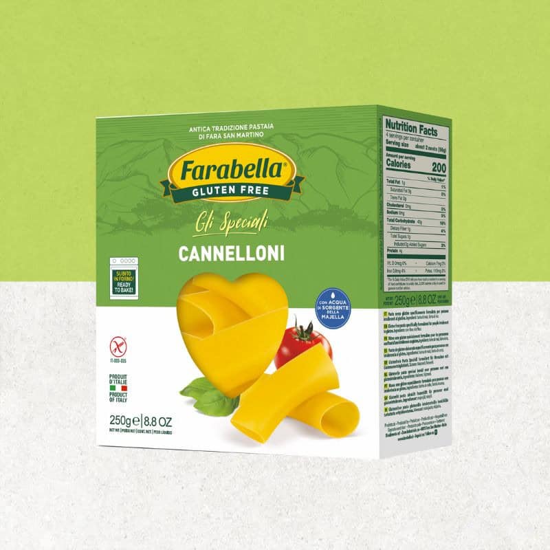 Paquet de Cannelloni maïs et riz sans gluten - Farabella