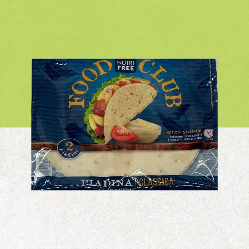 Sachet de Piadine sans gluten de chez Nutrifree