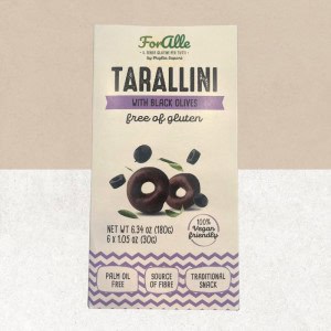 Paquet de Tarallini aux olives noires sans gluten - Puglia Sapori