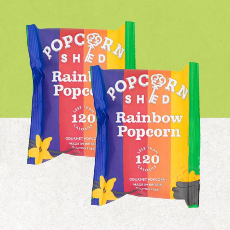 Lot de 2 sachets de popcorn rainbow sans gluten - Popcorn Shed