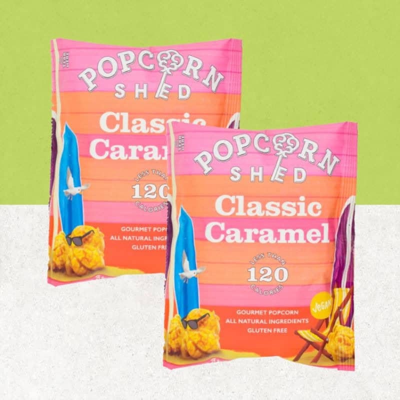 Lot de 2 sachets de popcorn caramel classique sans gluten - Shed