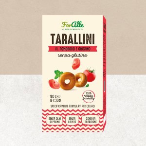 Paquet de tarallini tomates et origan sans gluten - Puglia sapori