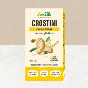 Paquet de croûtons natures sans gluten à l'huile d'olive - Forallei