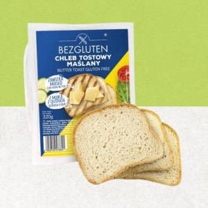 Sachet de pain blanc tranché sans gluten à toaster - Bezgluten