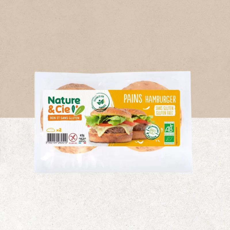 Paquet de pains hamburger sans gluten - Nature et Cie