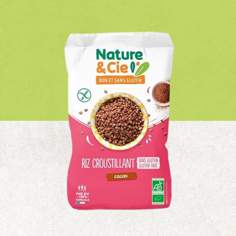 Sachet de Riz croustillant Cacao sans gluten - Nature et Cie