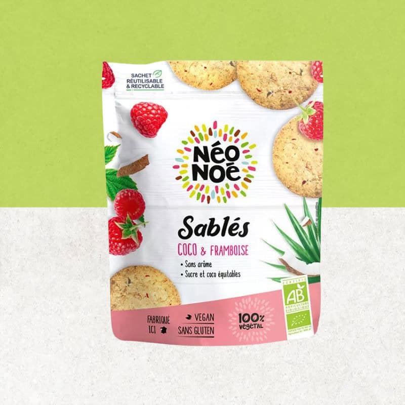 Sachet de Sablés sans gluten coco/framboise - Nature et Cie