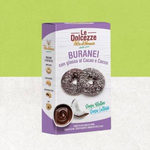 Boîte de biscuits buranei au cacao et coco sans gluten - Pasta Di Venezia