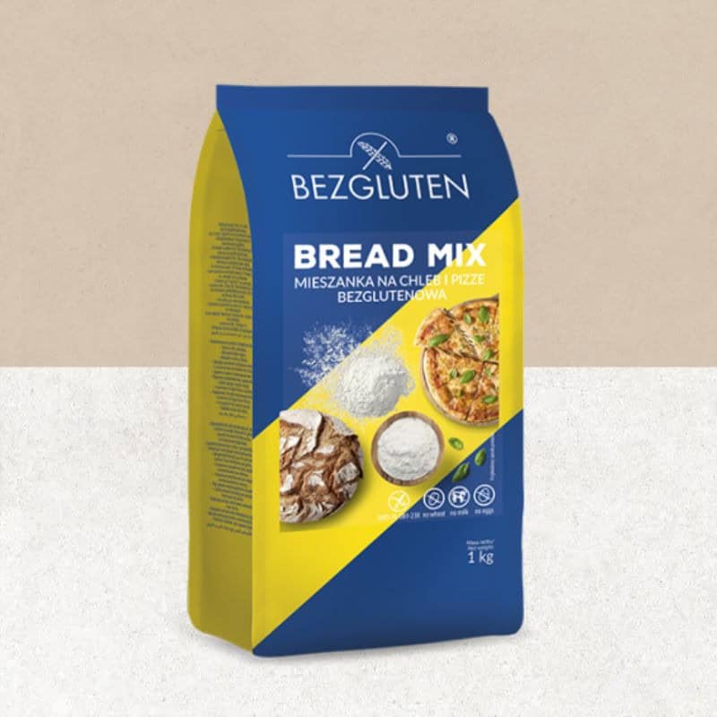 Sachet d'un mix de farine sans gluten pour réaliser du pain - Bezgluten