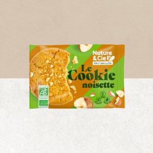 Sachet de Cookie noisette individuel sans gluten et vegan - Nature et Cie