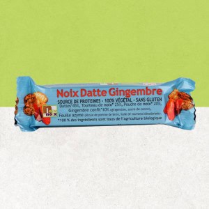 Sachet de barre sans gluten aux noix, dattes et gingembre - Noix et Noix