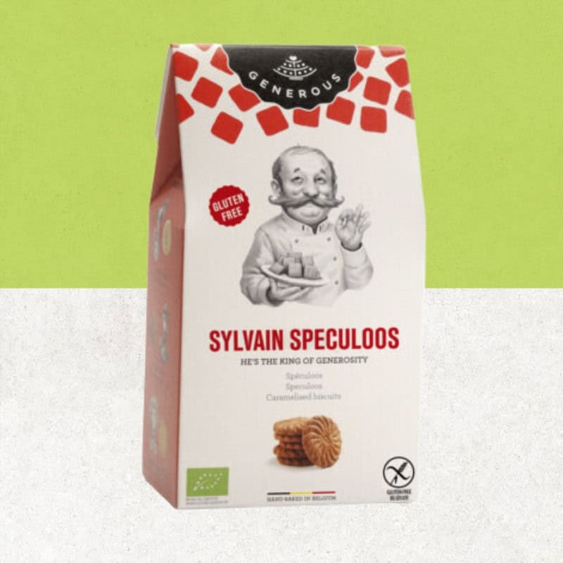 Paquet de biscuits spéculoos Sulvai Speculoos sans gluten de chez Generous