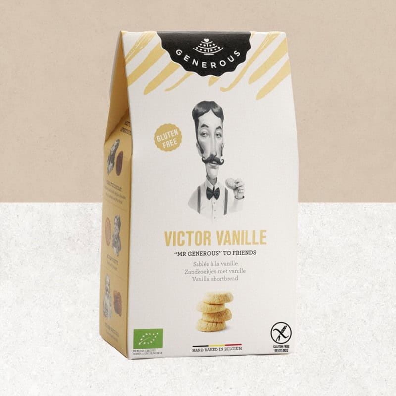 Paquet de Sablés à la vanille sans gluten de chez Generous