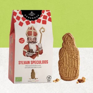 Paquet de Spéculoos St-Nicolas sans gluten de chez Generous