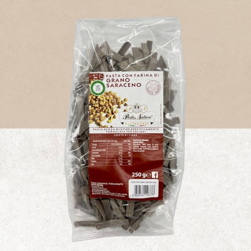 Paquet de 250g de pâte Pizzoccheri sans gluten de chez Pasta Natura