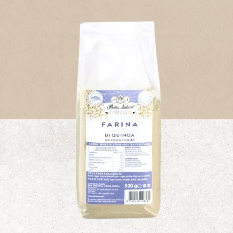 Paquet de 500g de farine de quinoa sans gluten de chez Pasta Natura