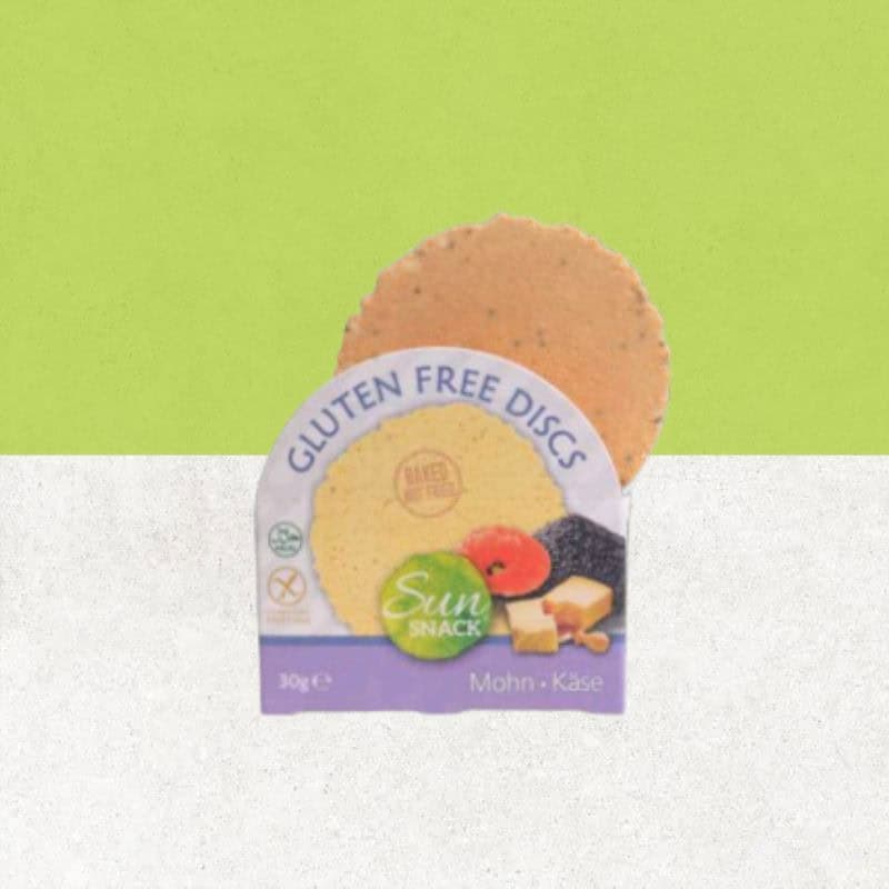 Sachet de crackers apéritifs sans gluten au pavot - Sun Snack