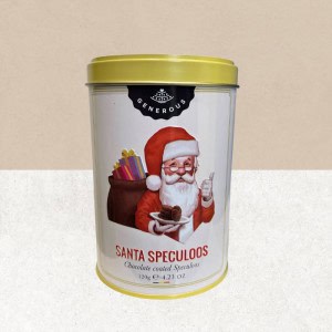 Boîte de biscuits speculoos enrobés de chocolat sans gluten Santa Speculoos - Generous