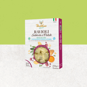 Raviolis aux œufs, farcis à la saucisse et à la pomme de terre sans gluten - Pasta di Venezia