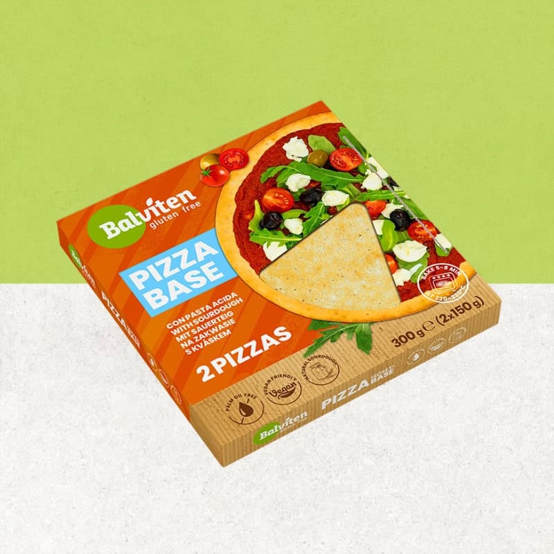 Boite de 2 bases de pizza sans gluten et vegan - Balviten