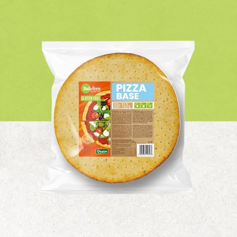 sachet de fond pâte à pizza sans gluten et vegan - Balviten