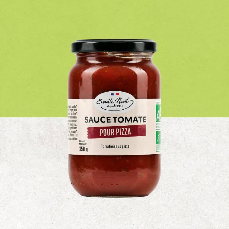 Pot de sauce tomate pour pizza sans gluten et bio - Emile Noël