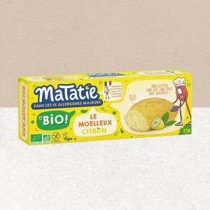 Paquet de moelleux citron bio, végan et sans gluten - MaTatie