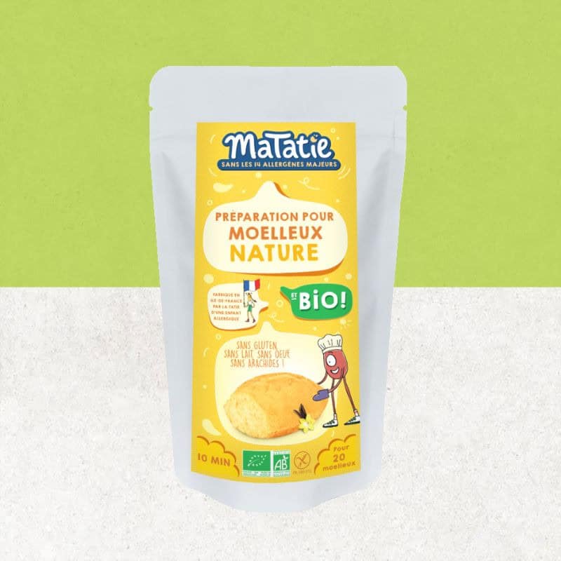 Sachet de préparation pour moelleux natures sans gluten - Matatie