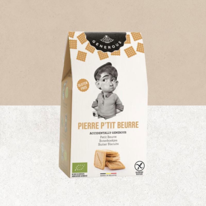 Paquet de biscuits petits beurres "Pierre P'tit Beurre" sans gluten - Generous