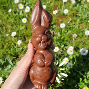 Lapin en chocolat pour Pâques sans gluten, vegan et bio - MaTatie