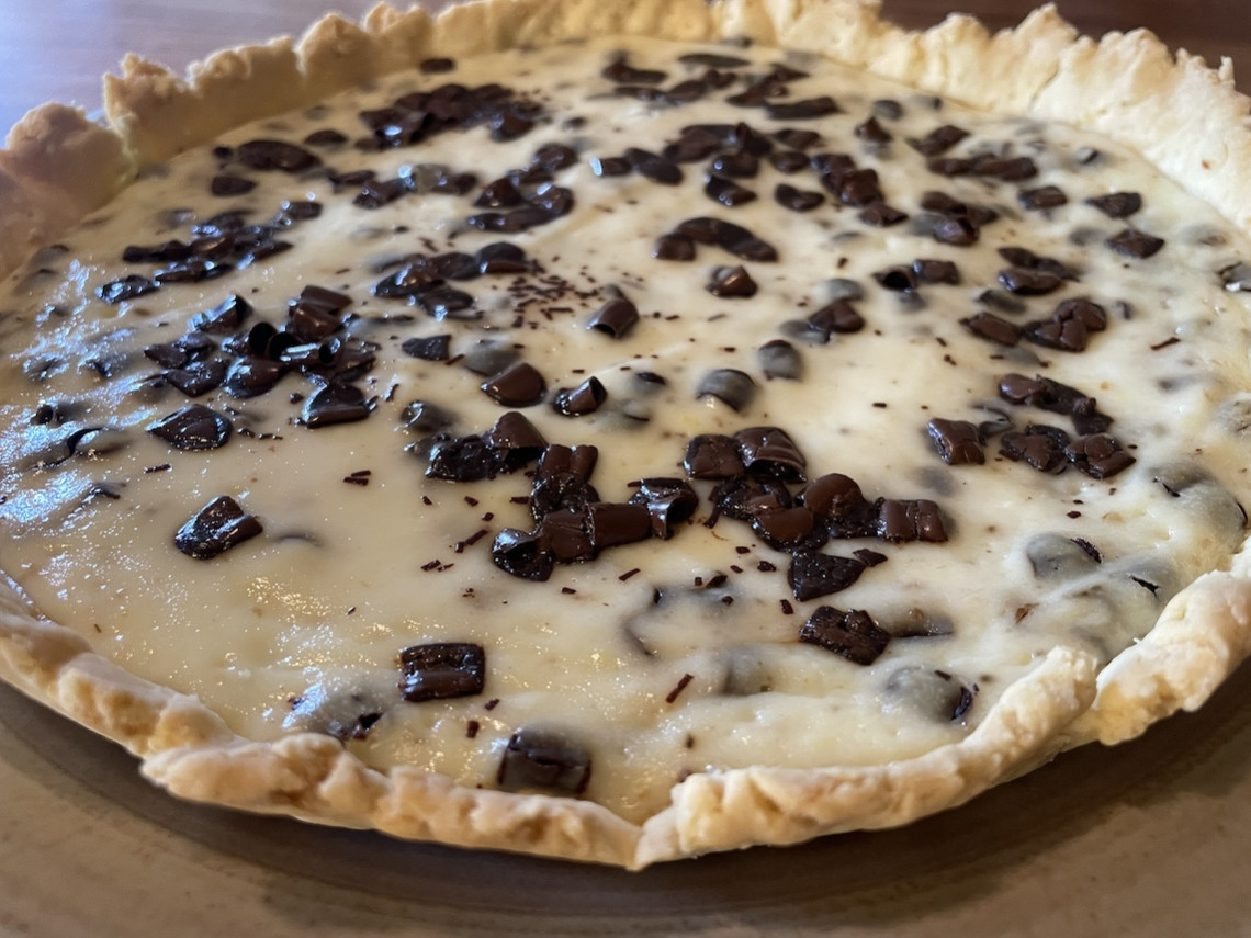 Tarte au chocolat sans gluten à la ricotta et fève de tonka